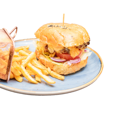 Cheese Burger & Chips